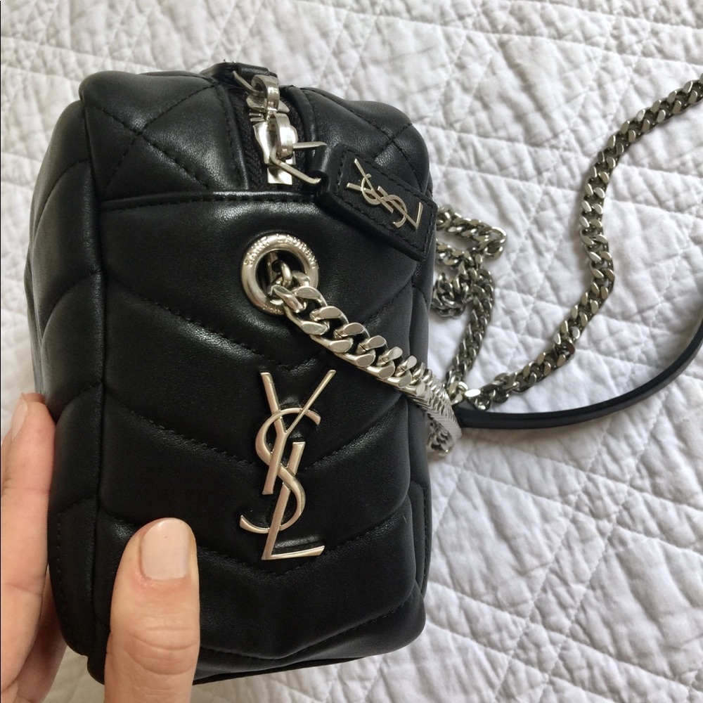 Saint Laurent Lou bowling bag matelassé crossbody